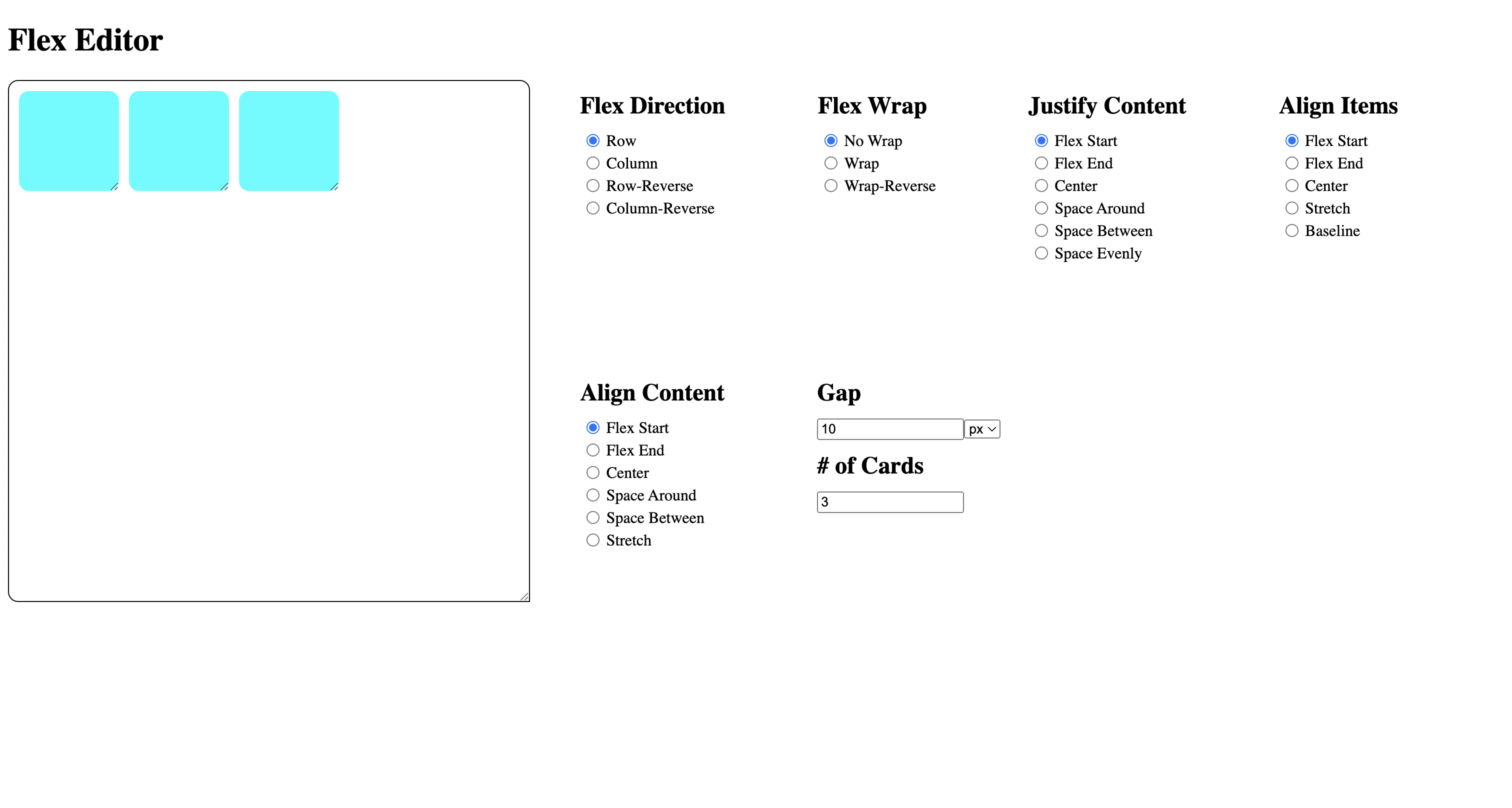 Flex Editor